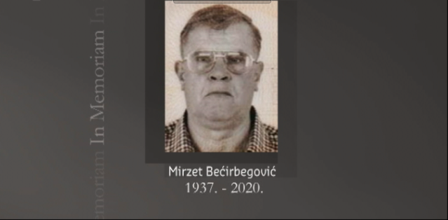 Preminuo Mirzet Bećirbegović, dženaza i ukop u 15 sati na mezarju Nišan-Jarčedoli